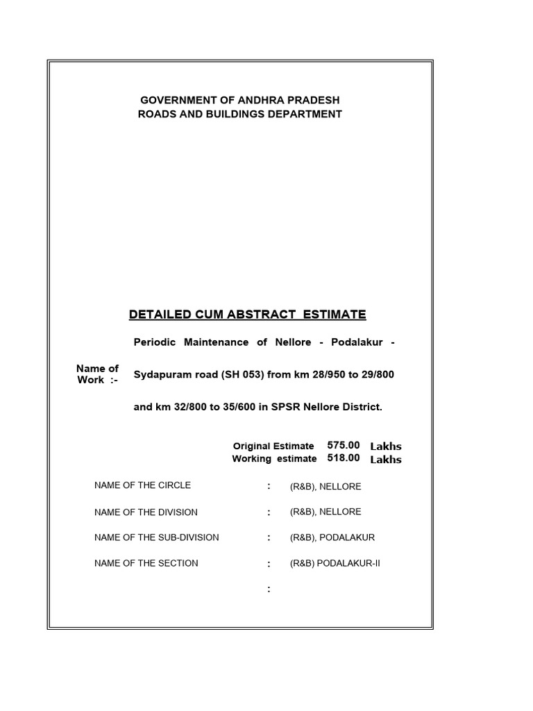 WE NPS Road 2nd Reach Final 21.5.24 | PDF | Concrete | Road Surface