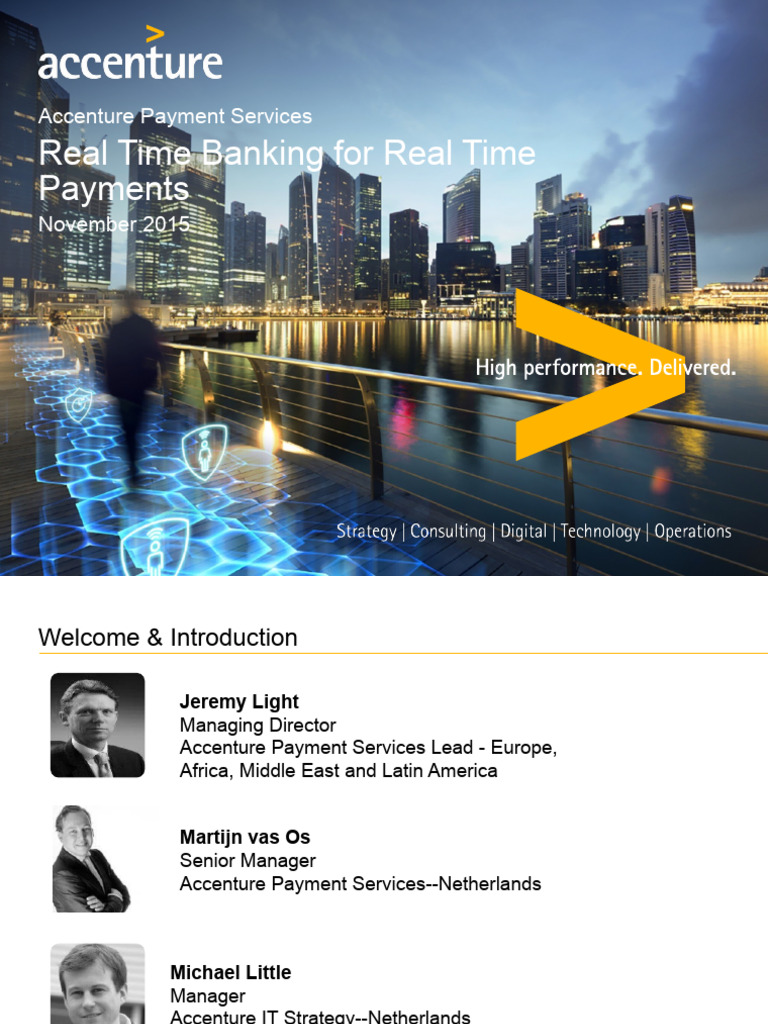 Accenture Real Time Banking For Real Time Payments Training November ...