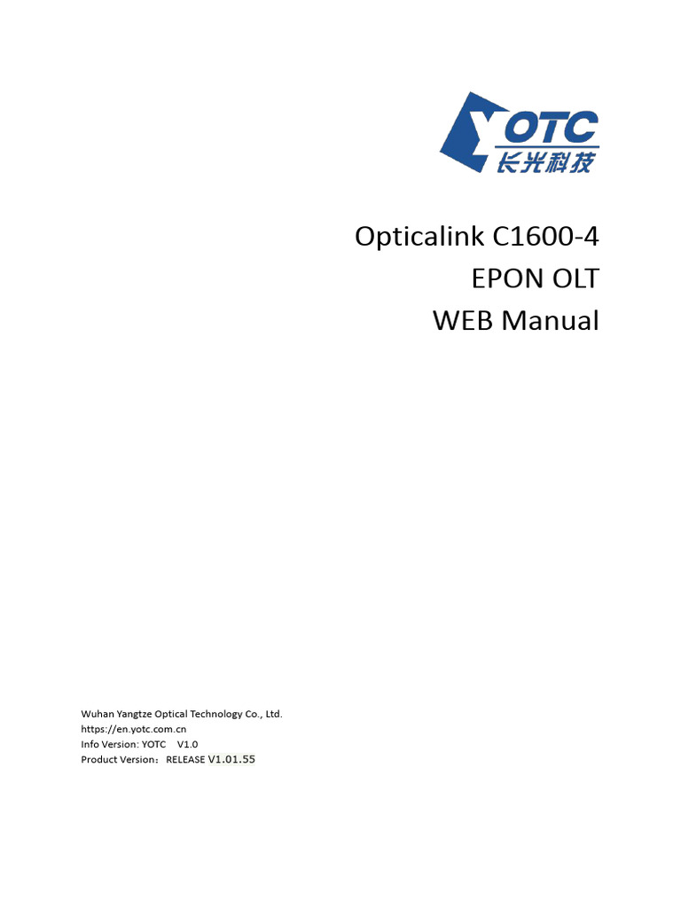 Opticalink c1600 4 epon olt web manual v1 0 pdf i pv6 internet