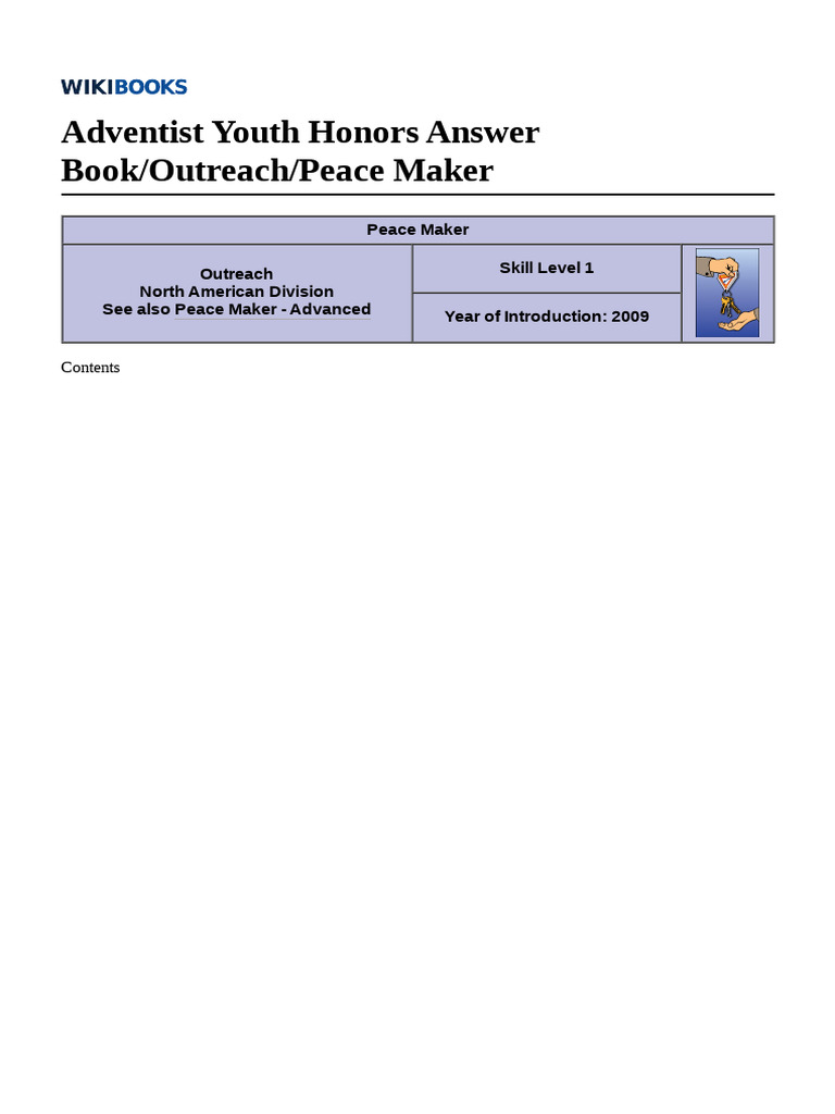 Peacemaker Honor Answers Guide | PDF | Language Arts & Discipline ...