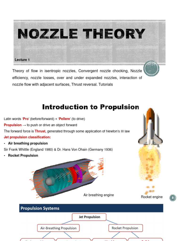 Nozzle Theory Pdf Jet Engine Rocket