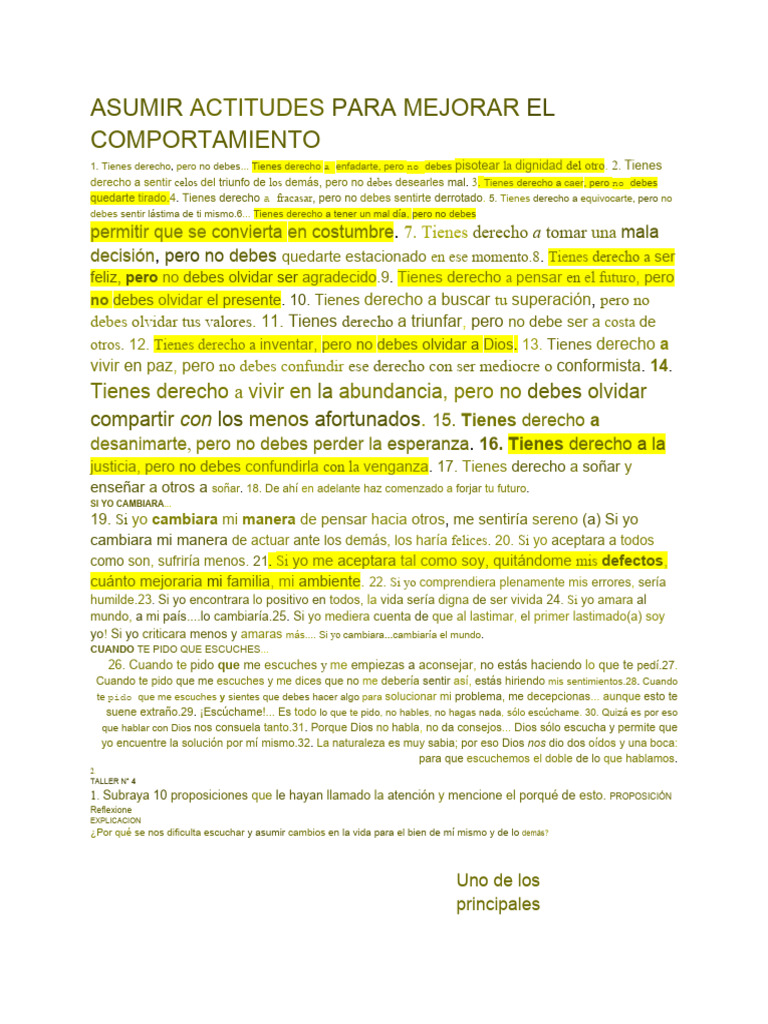 Taller Etica 603 y 602 | PDF | Crecimiento personal y profesional ...