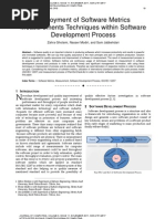Download Deployment of Software Metrics Measurements Techniques within Software Development Process by Journal of Computing SN75303385 doc pdf