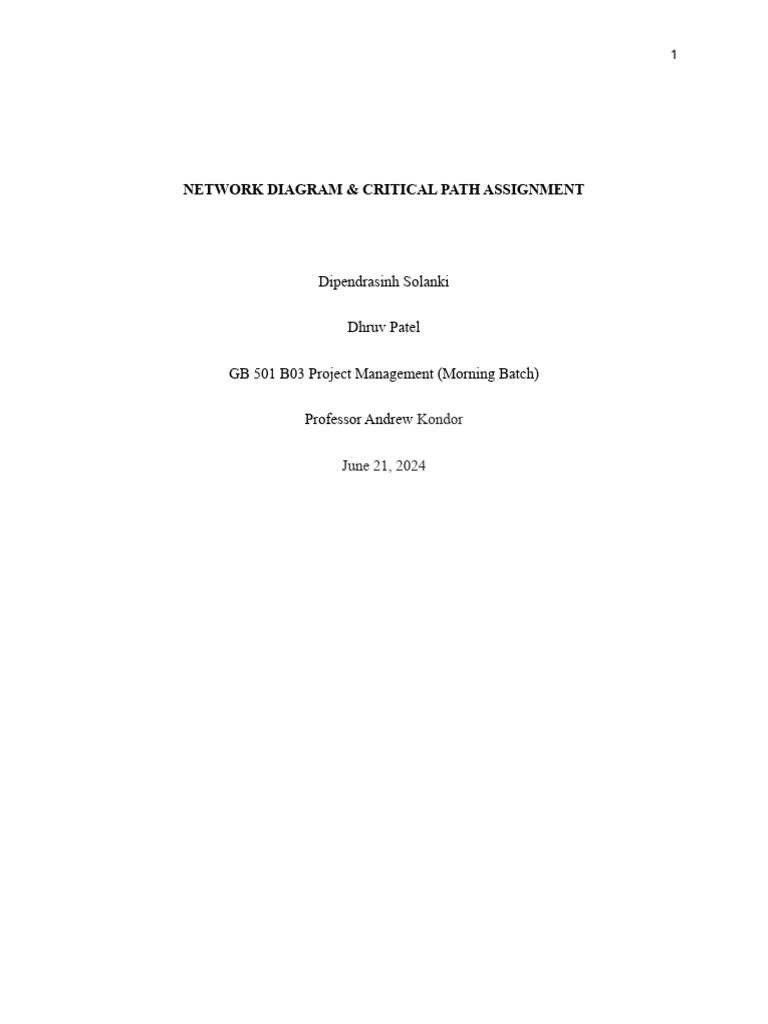 Project Managment Assignment 2 | PDF