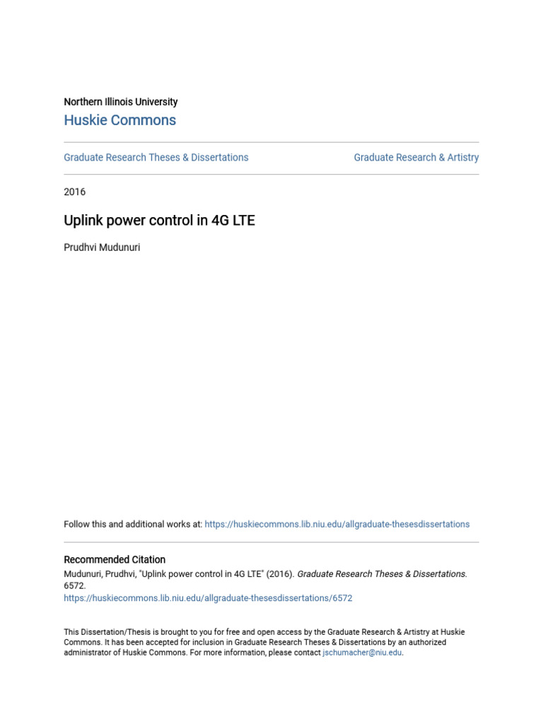 Uplink Power Control in 4G LTE | PDF | Cellular Network | Channel ...