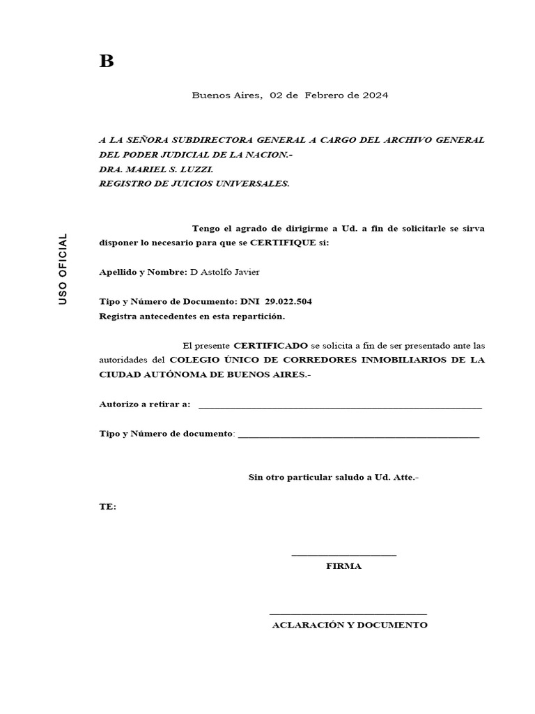 Corredores 1 formulario pjn pdf