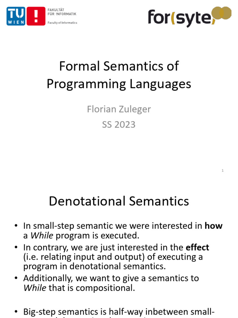 Semantics of Programming Languages Lecture 5 | PDF | Electronic Filter ...