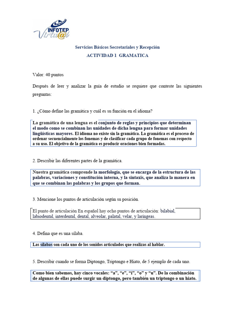 Ejercicios de separación de sílabas | PDF | Sílaba | Vocal