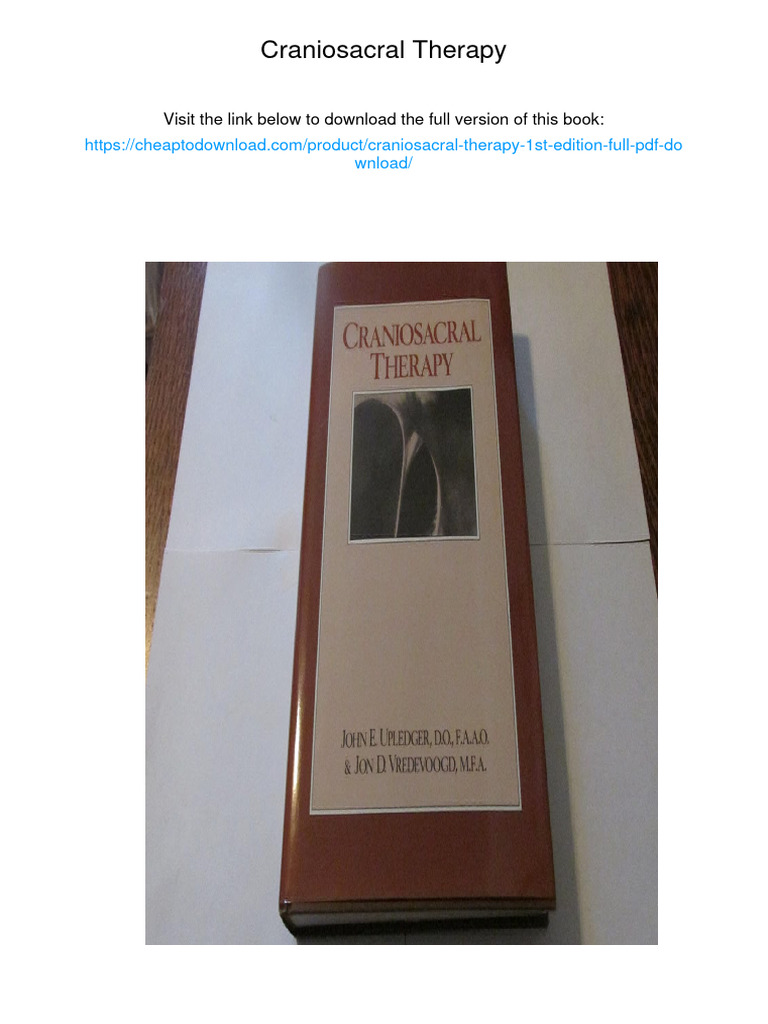 Craniosacral Therapy. ISBN 9780939616015, 978-0939616015 | PDF