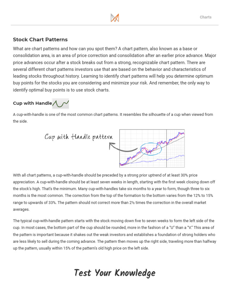 Stock Chart Patterns | PDF | Stocks | Financial Markets