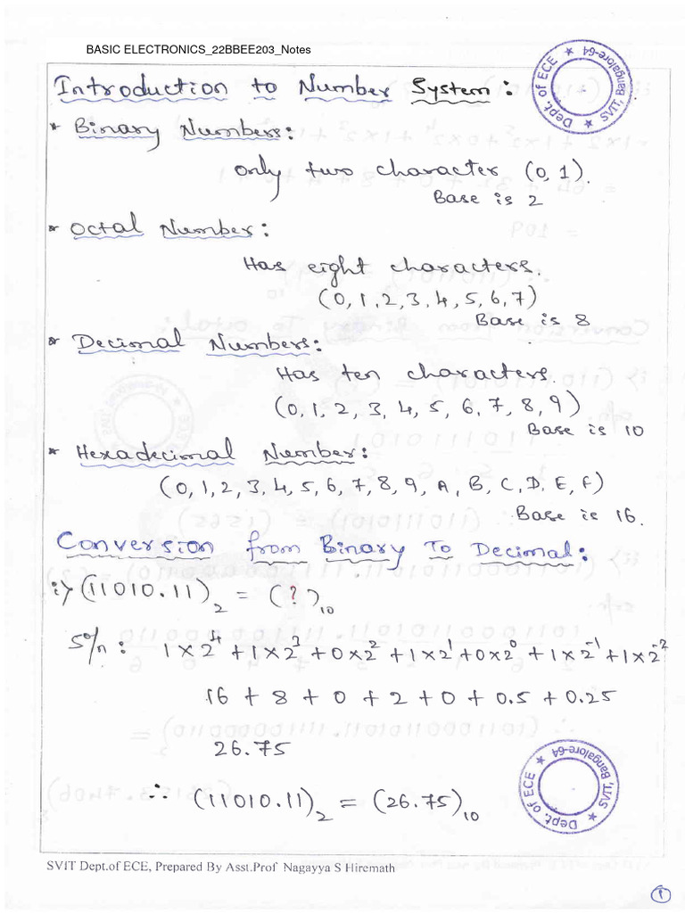Notes - Module-4 - BasicElectronics (22BBEE203) | PDF