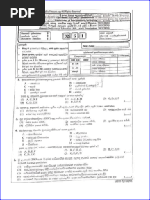 AL Business Studies Marking Scheme Sinhala Medium