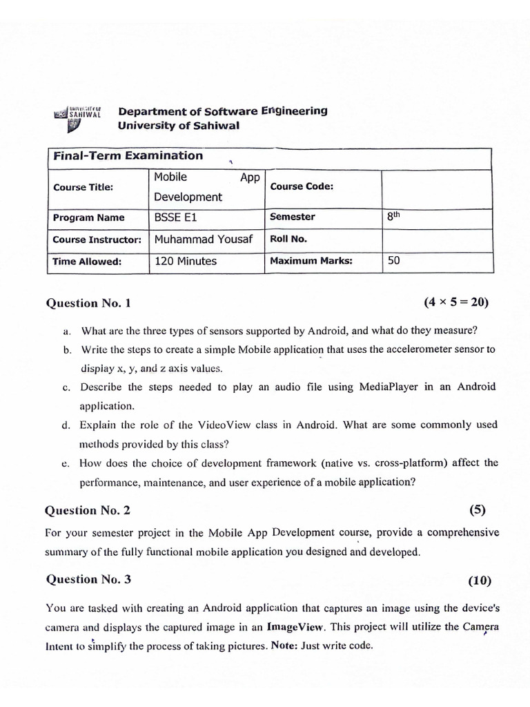 Mobile Application Pdf