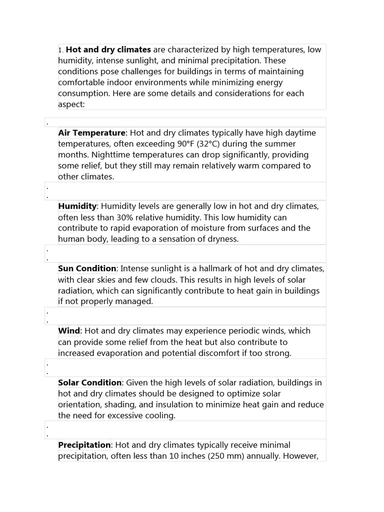 Designing Homes For Dry Climates With Humidity Control Reference: Building Design For Various Climates Pdf Building Insulation