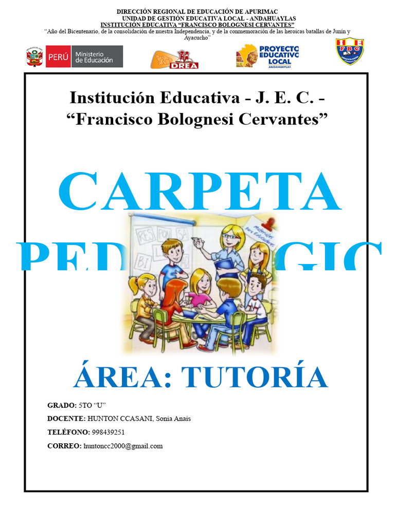 Plan Tutorial 2024 para 5° Grado U | PDF | Salón de clases | Las emociones