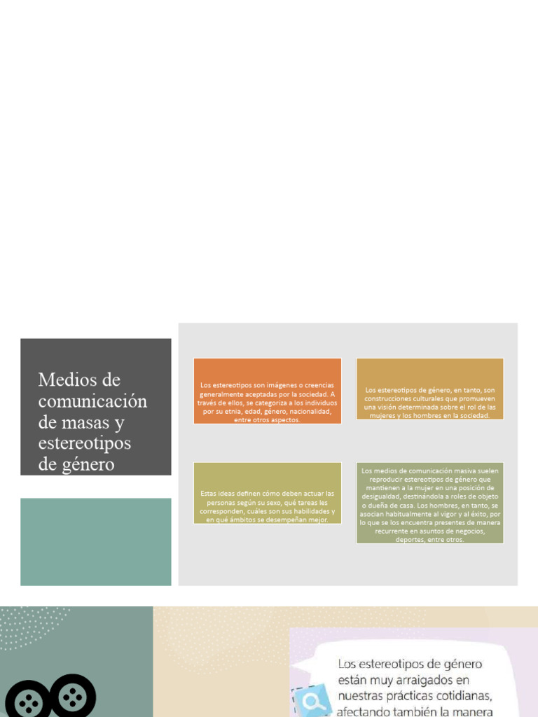 Estereotipos de género en medios masivos | PDF | Ciencias sociales ...