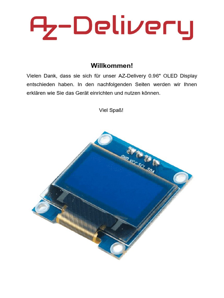 0-96 Inch OLED I2C Display DE | PDF