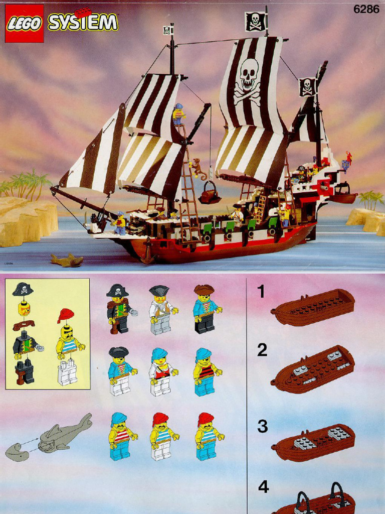 Lego Set 6286 Pirates Skulls Eye Schooner | PDF