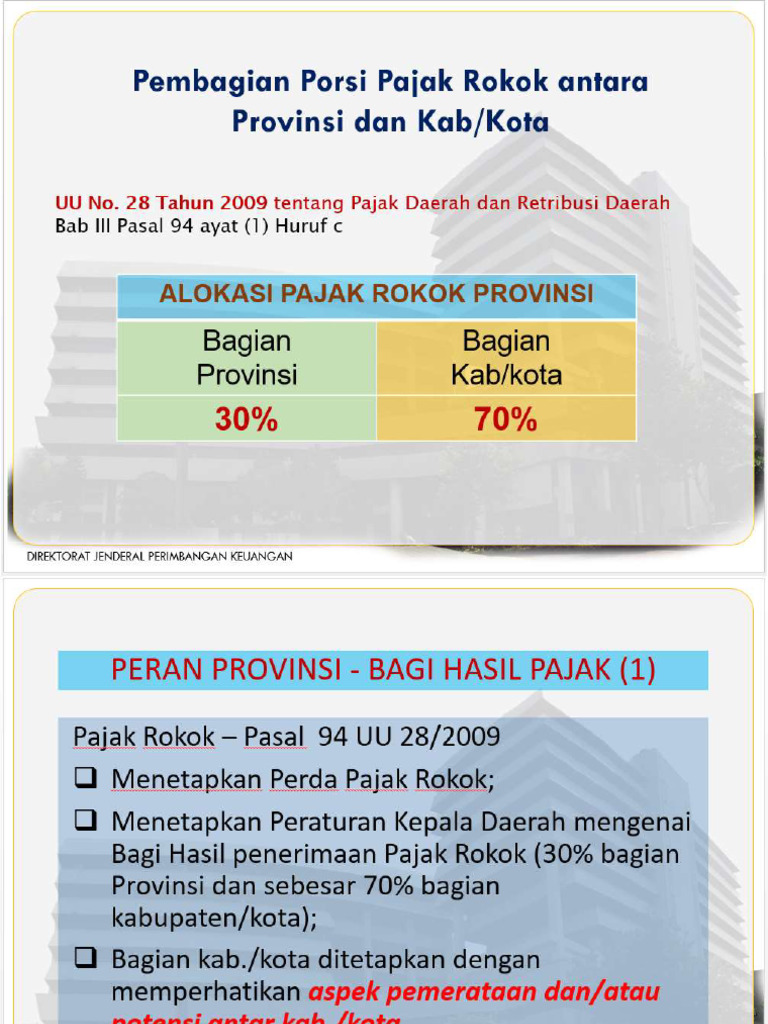 Kebijakan Pajak Rokok Part 2 | PDF
