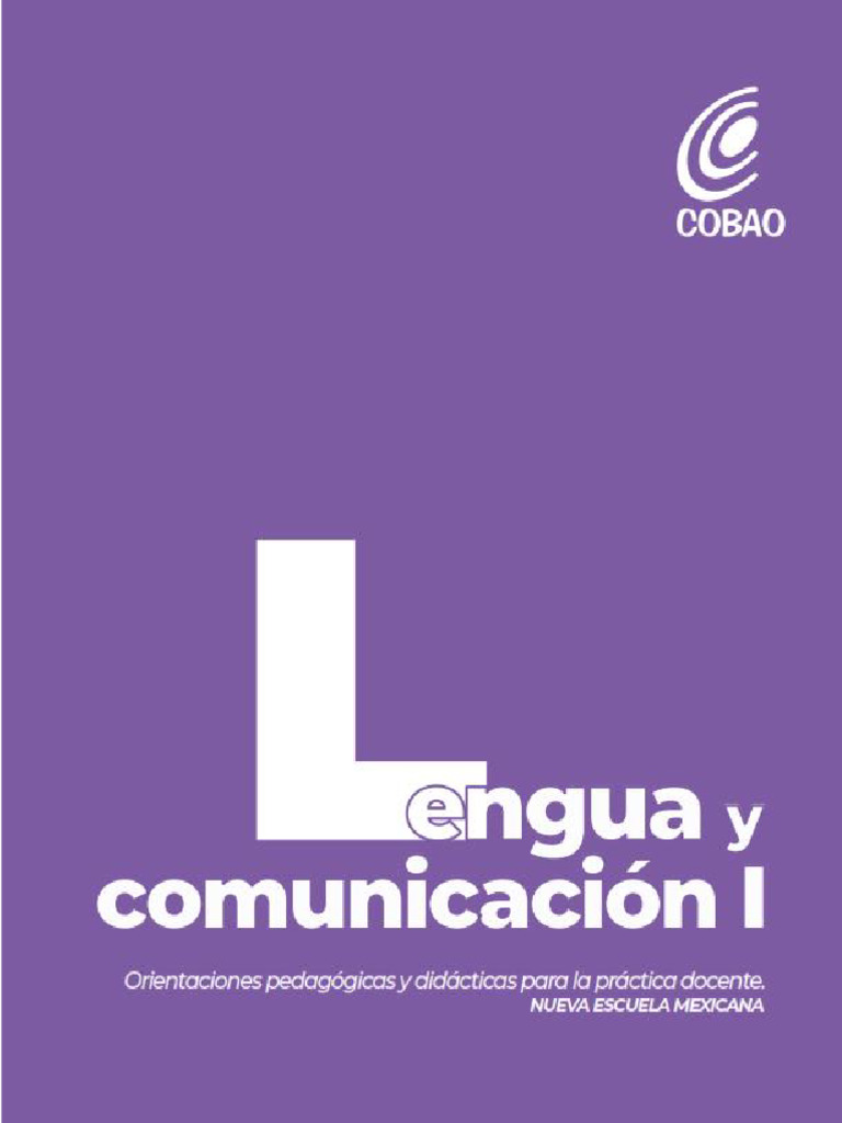 Propuestas para Lengua y Comunicación COBAO | PDF | Aprendizaje | Enseñando