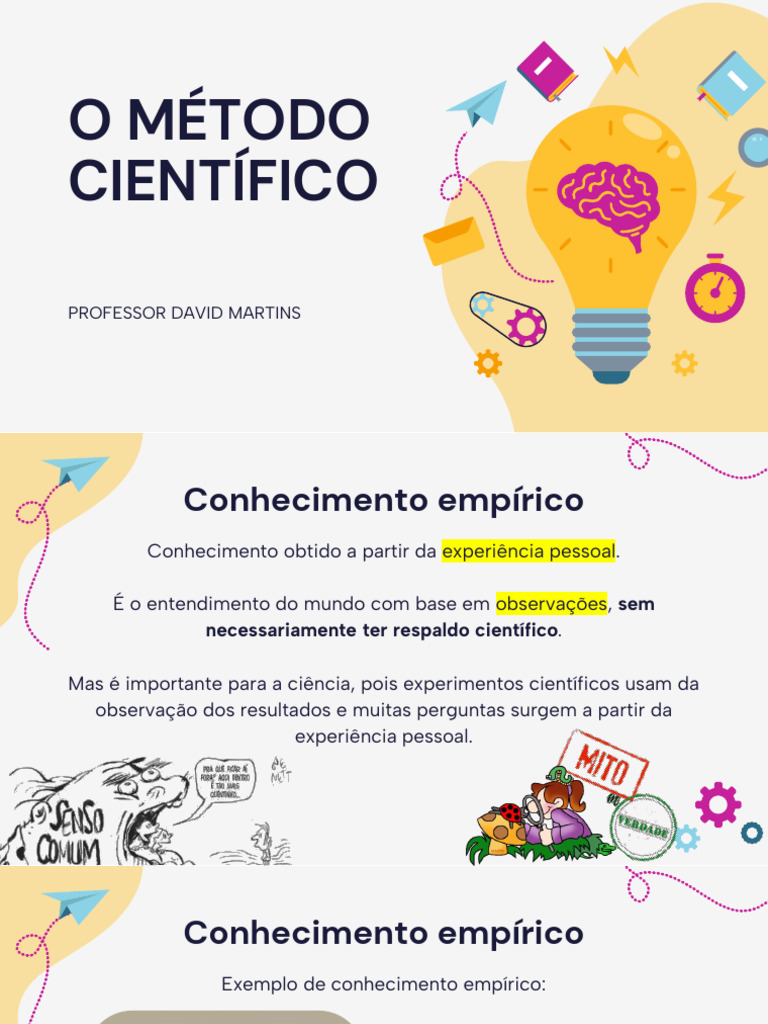 Método Científico e Conhecimento Empírico | PDF | Bem-estar