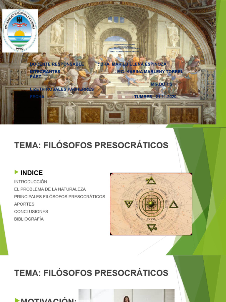 Filósofos Presocráticos | PDF | Science | Filosofía griega antigua