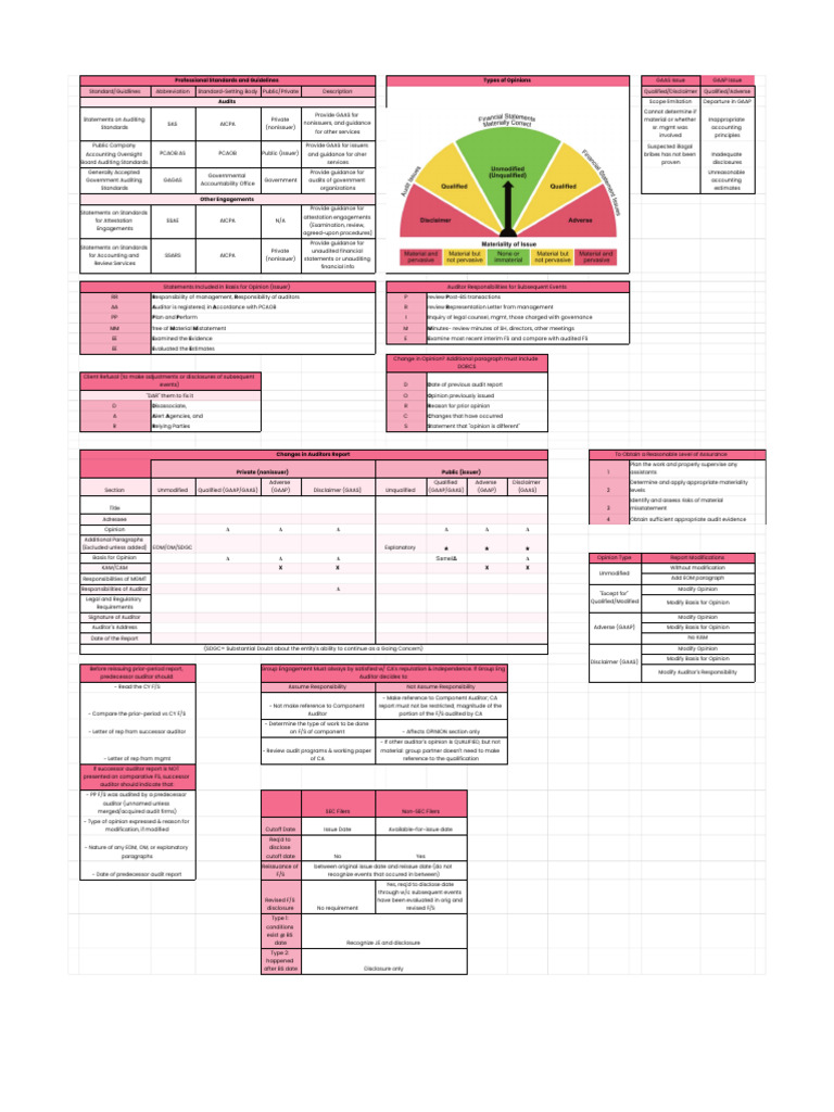 CPA Audit Standards Overview | PDF | Auditor's Report | Internal Control