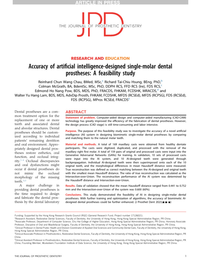 Thesis | PDF | Human Tooth | Dentistry
