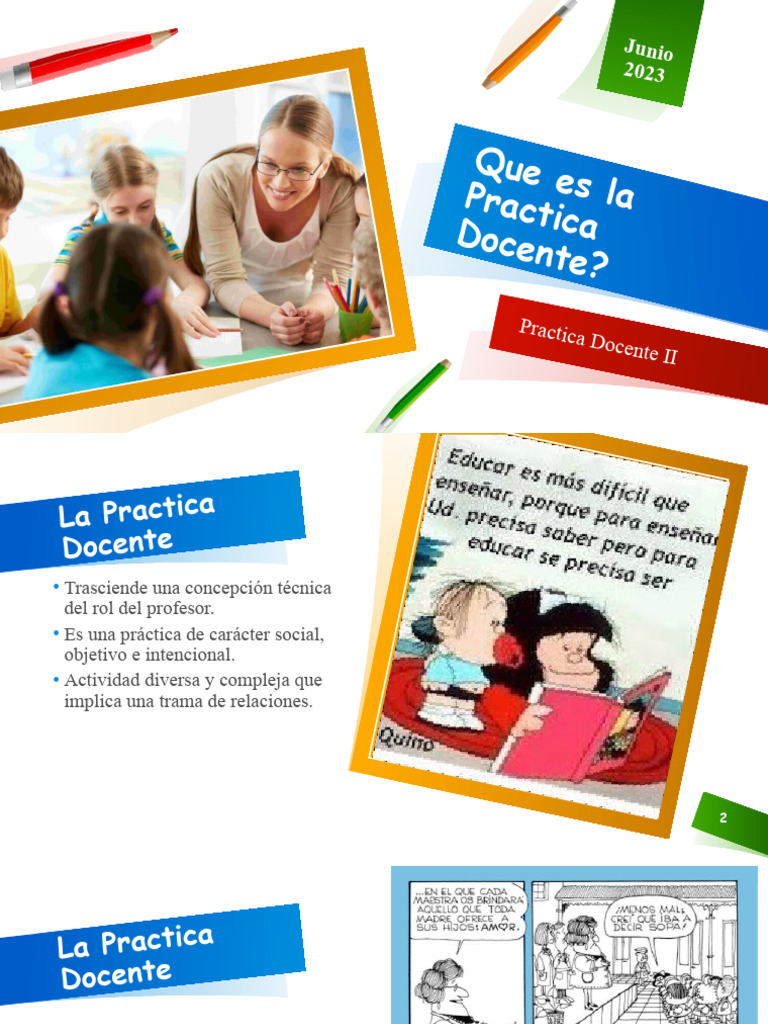 Que Es La Practica Docente | PDF | Maestros | Aprendizaje