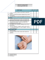 Step/Task AP IP NP Getting Ready: Clinical Learning Guide Measuring Radial Pulse