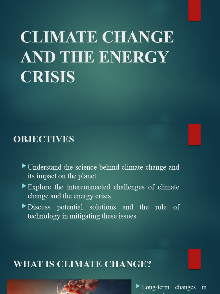 Climate Change and Energy Crisis Insights | PDF | Climate Change ...