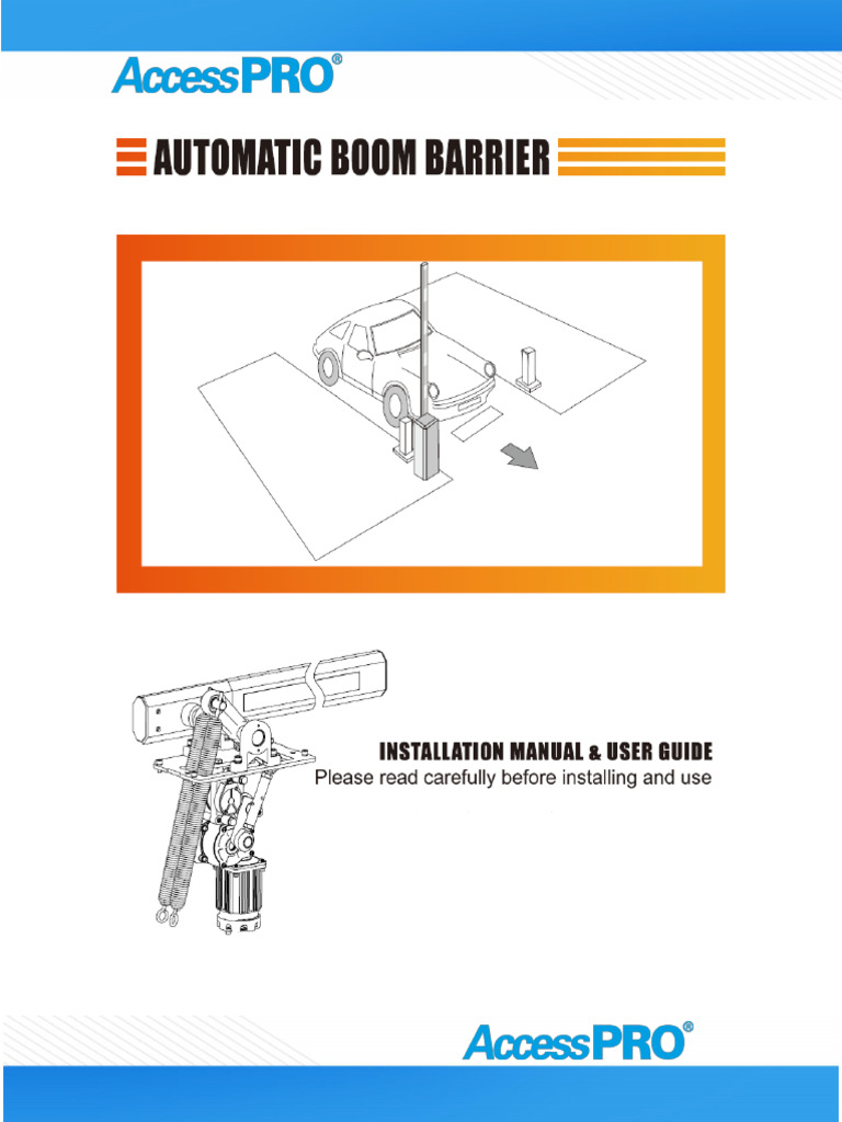 Manual Barreras AccessPRO XBF4M - XBS6M | PDF