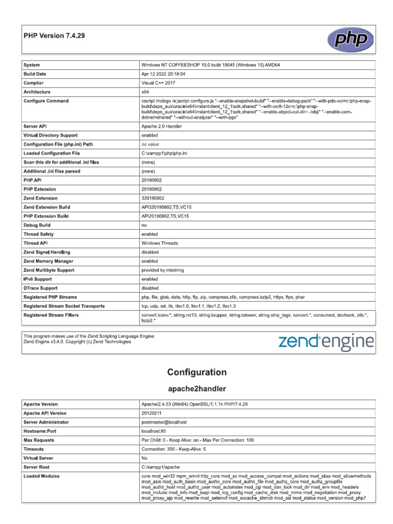 PHP Info | PDF
