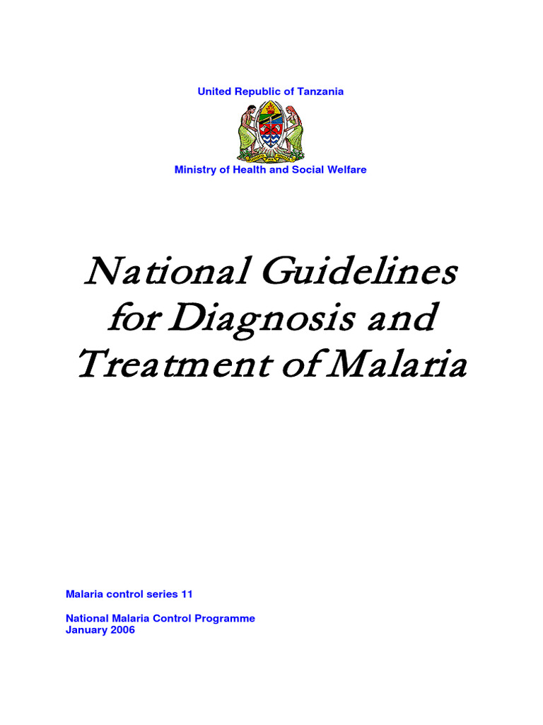 MALARIA TREATMENT GUIDELINES KENYA visual data 8