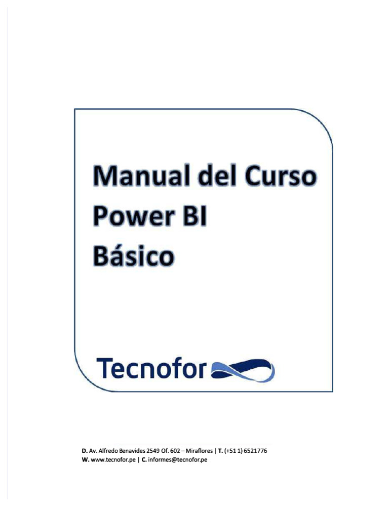 PDF Manual Power Bi Basico | PDF | Software como servicio | Aplicación ...