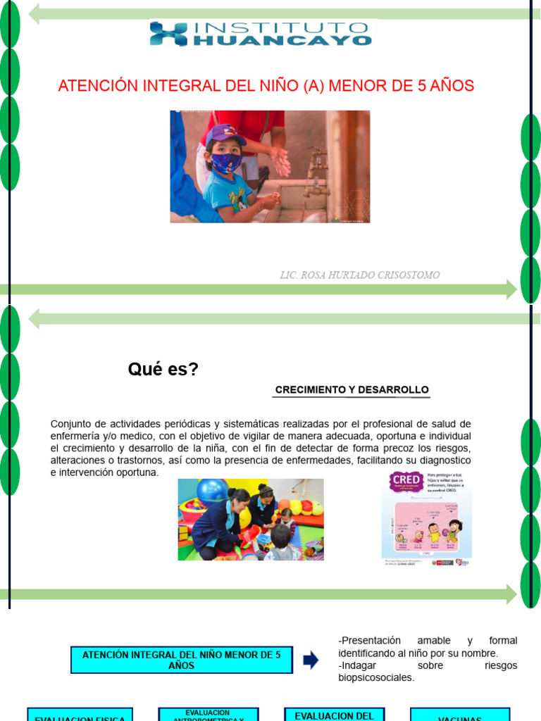 Atención Integral Niño Menor de 5 Años | PDF | Evaluación | Medicina ...