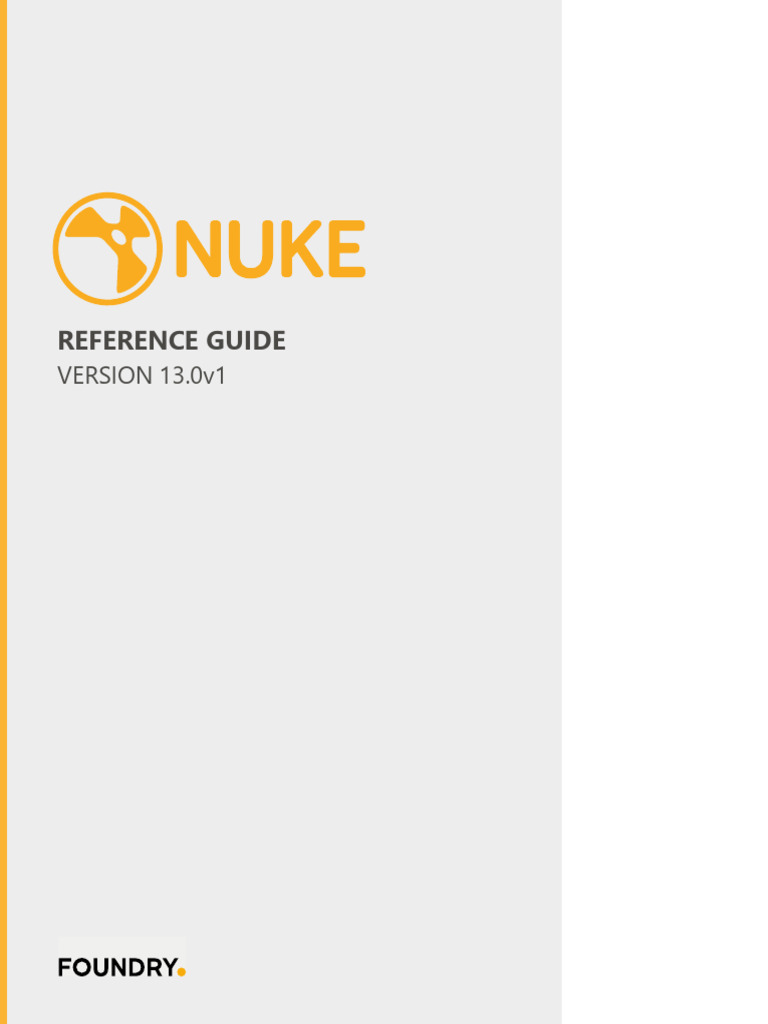Nuke13 0v1 referenceguide pdf computer file raw image format
