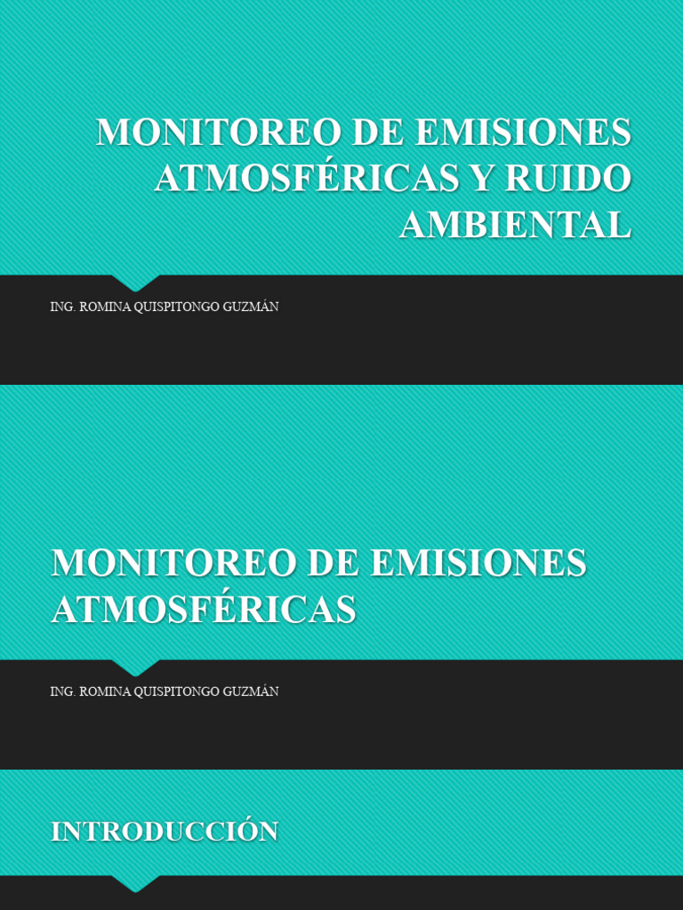 Monitoreo de Emisiones y Ruido | PDF | La contaminación del aire | ruido