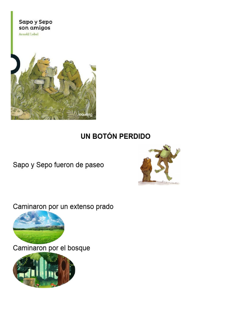 sapo y sepo el boton perdido | PDF