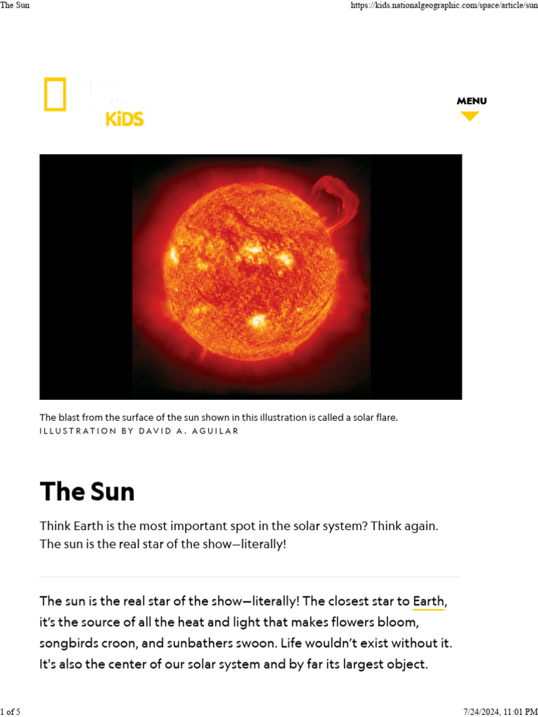 The Sun | PDF | Sun | Solar System
