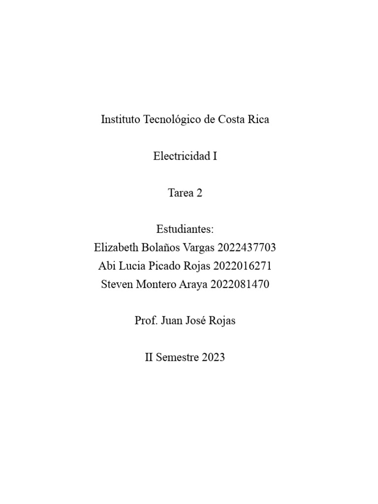 Electricidad 1 | PDF | Cantidades fisicas | Resistencia Eléctrica y ...