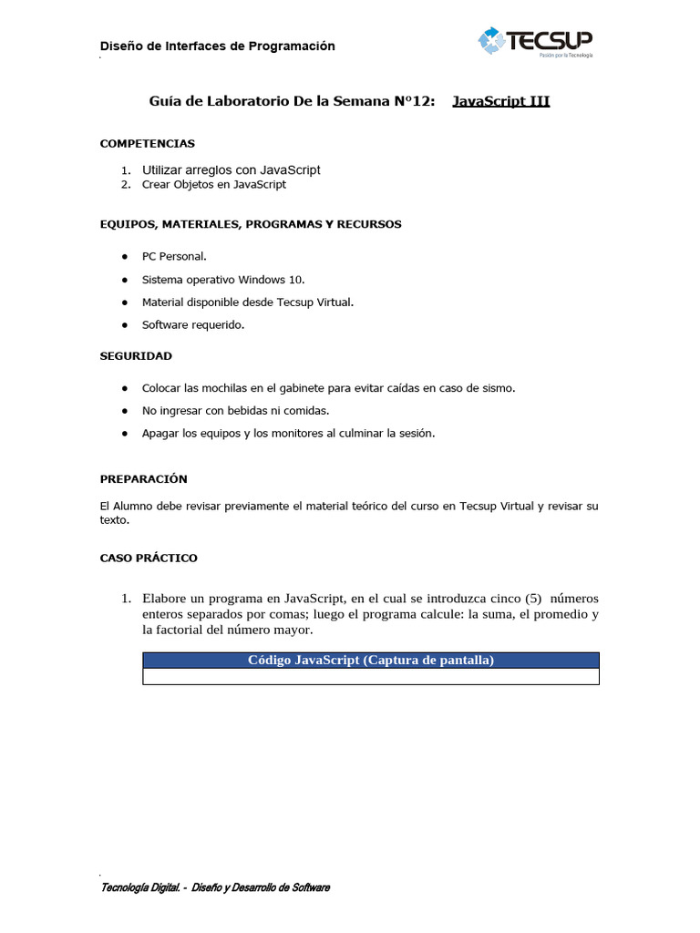 JavaScript: Arreglos y Objetos en Práctica | PDF | Script Java ...