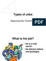 Types of Jobs: Beginning Esl Powerpoint