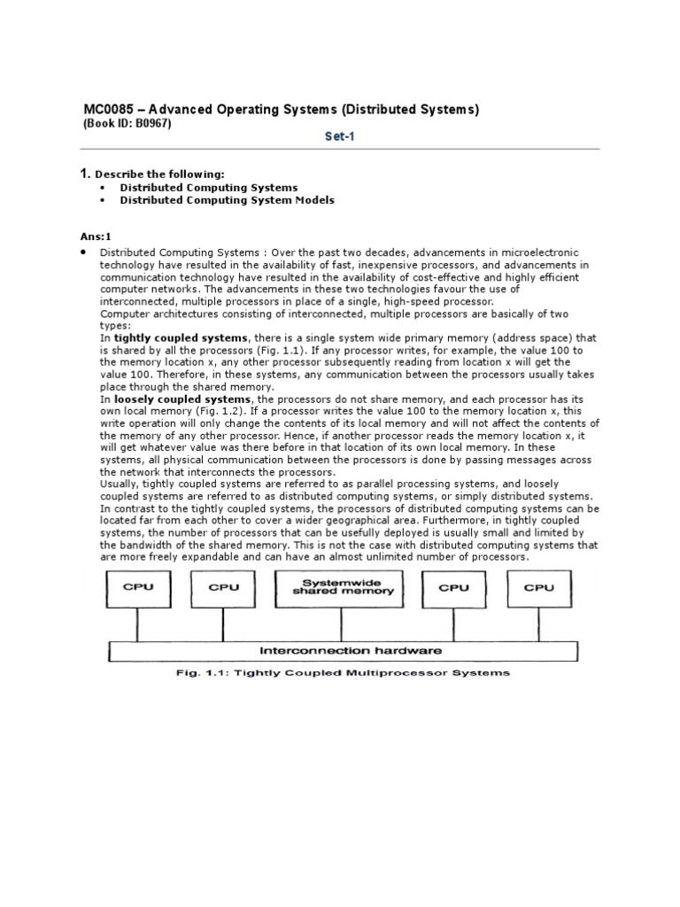 MC0085 PDF Workstation Operating System Technology