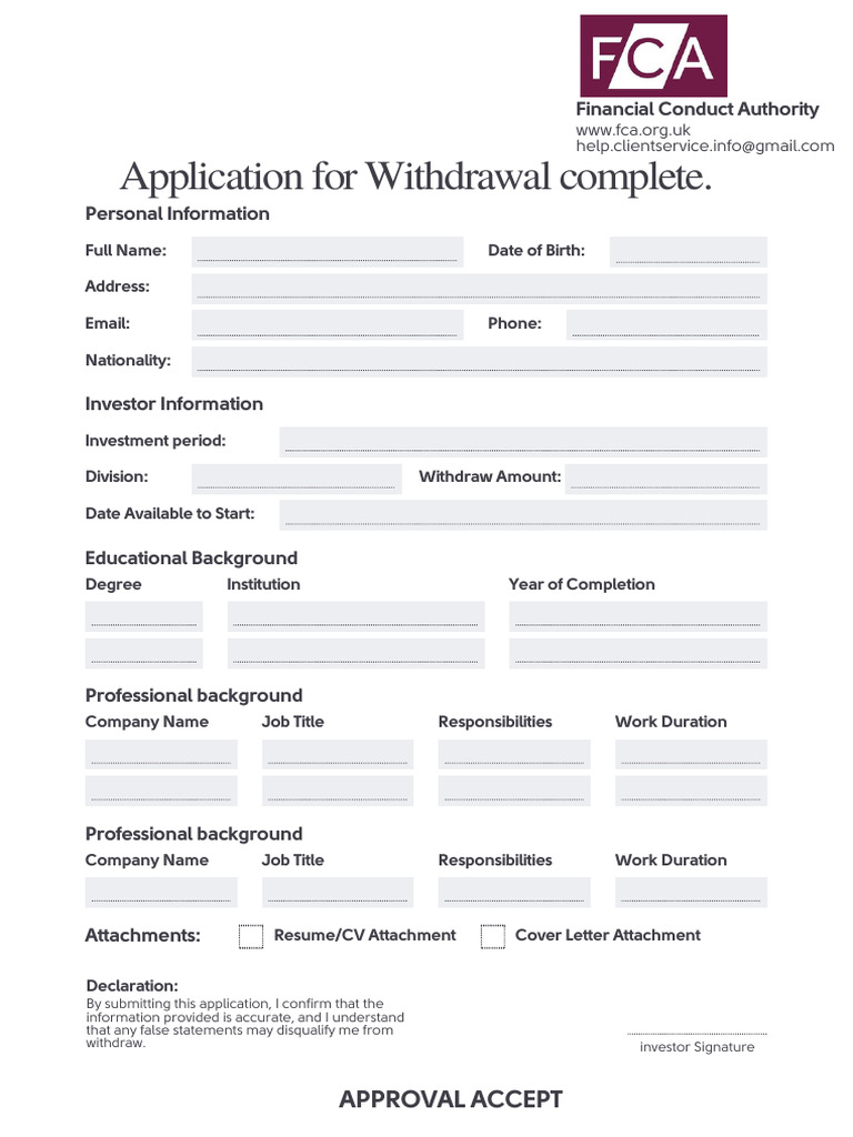 Black and White Stripes Employment Application Form A4 Document ...