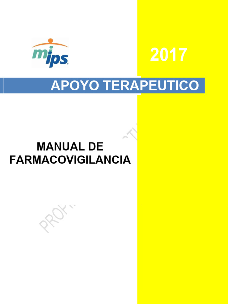 Manual de Farmacovigilancia IPS 2017 | PDF | Medicamentos con receta ...