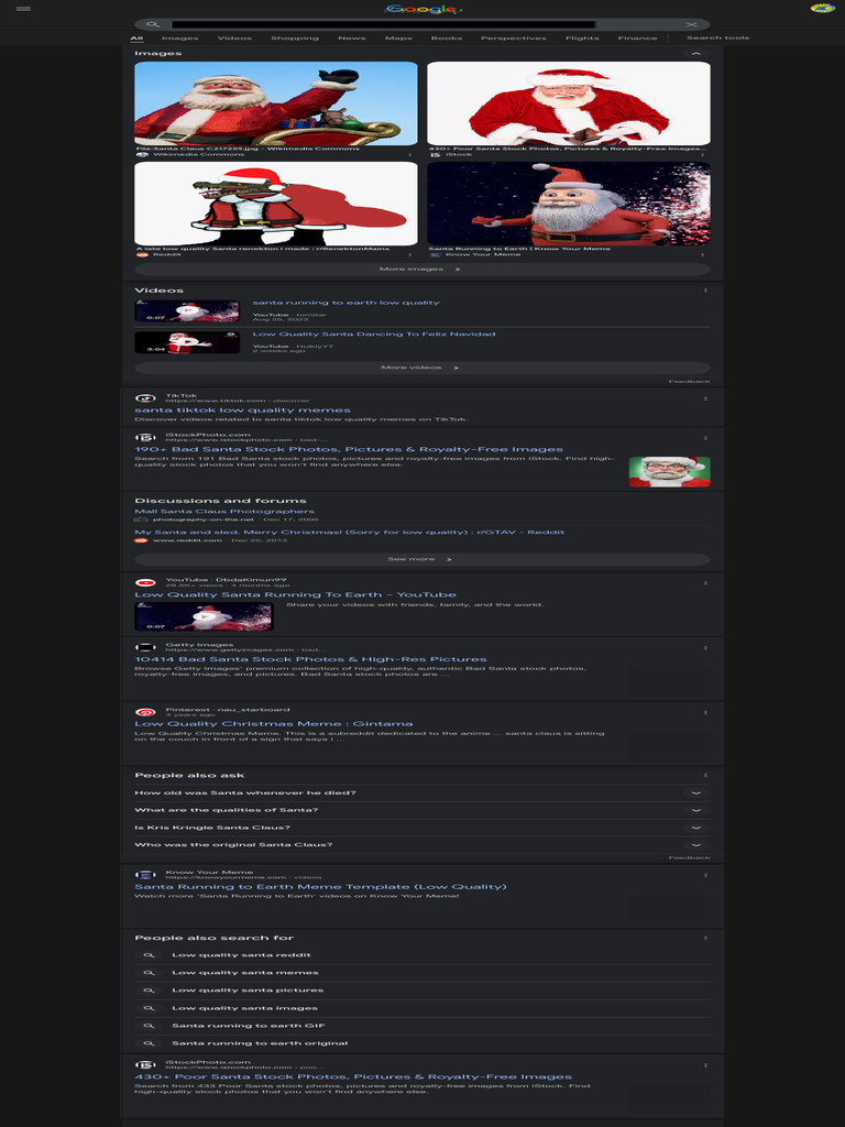 Low Quality Santa Memes & Images | PDF | Santa Claus