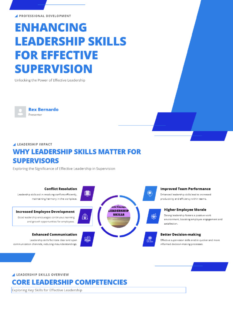 Leadership Training For Supervisors | PDF