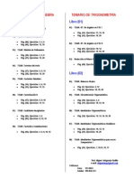 TEMARIO DE PREGUNTAS DE ÁLGEBRA y Trigonometría 4to año