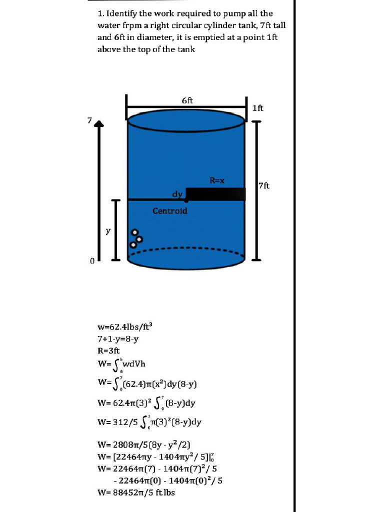 Calculus Prob 5 (Work) | PDF